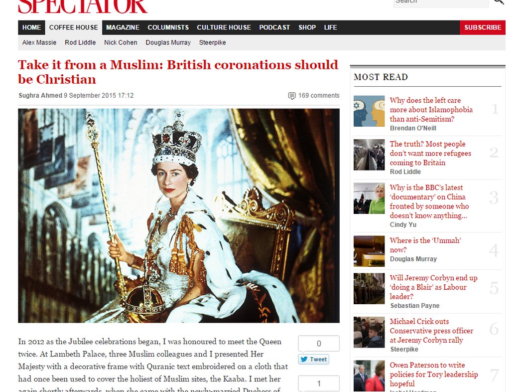 Take it from a Muslim: British coronations should be Christian