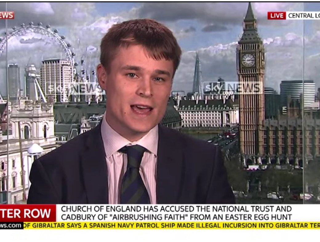 Theos researcher Ben Ryan comments on Easter Egg row on Sky News