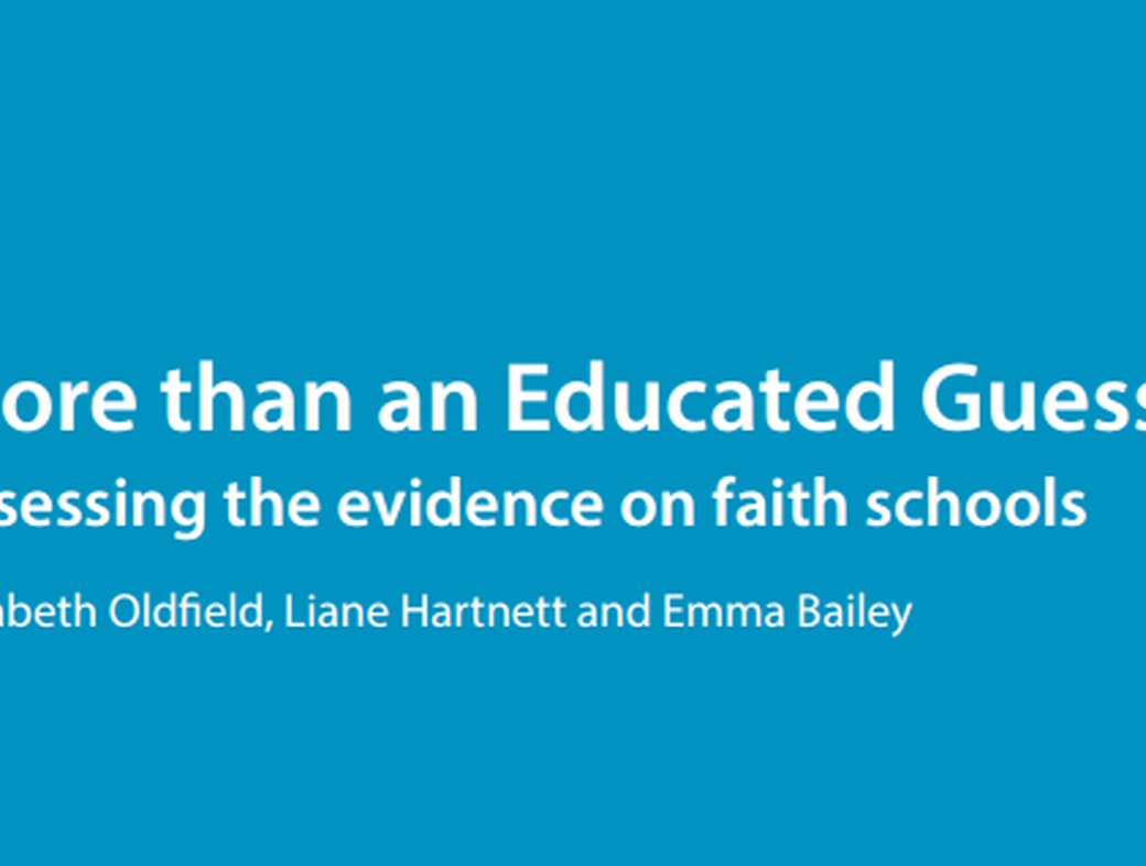 Theos report on faith schools referenced in The Telegraph