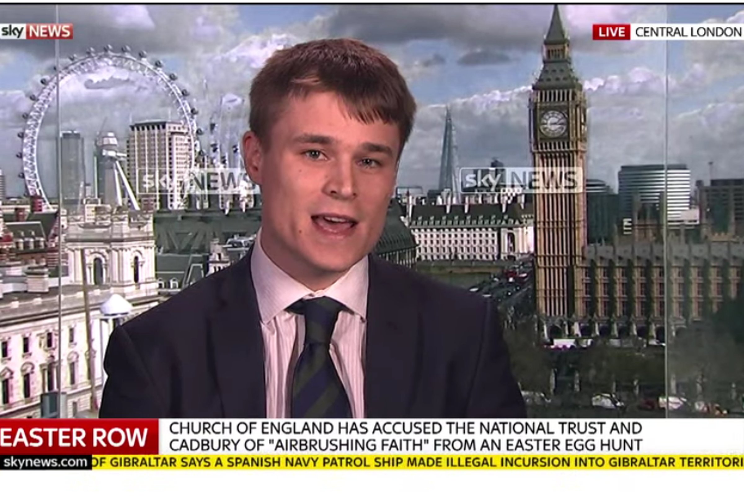 Theos researcher Ben Ryan comments on Easter Egg row on Sky News