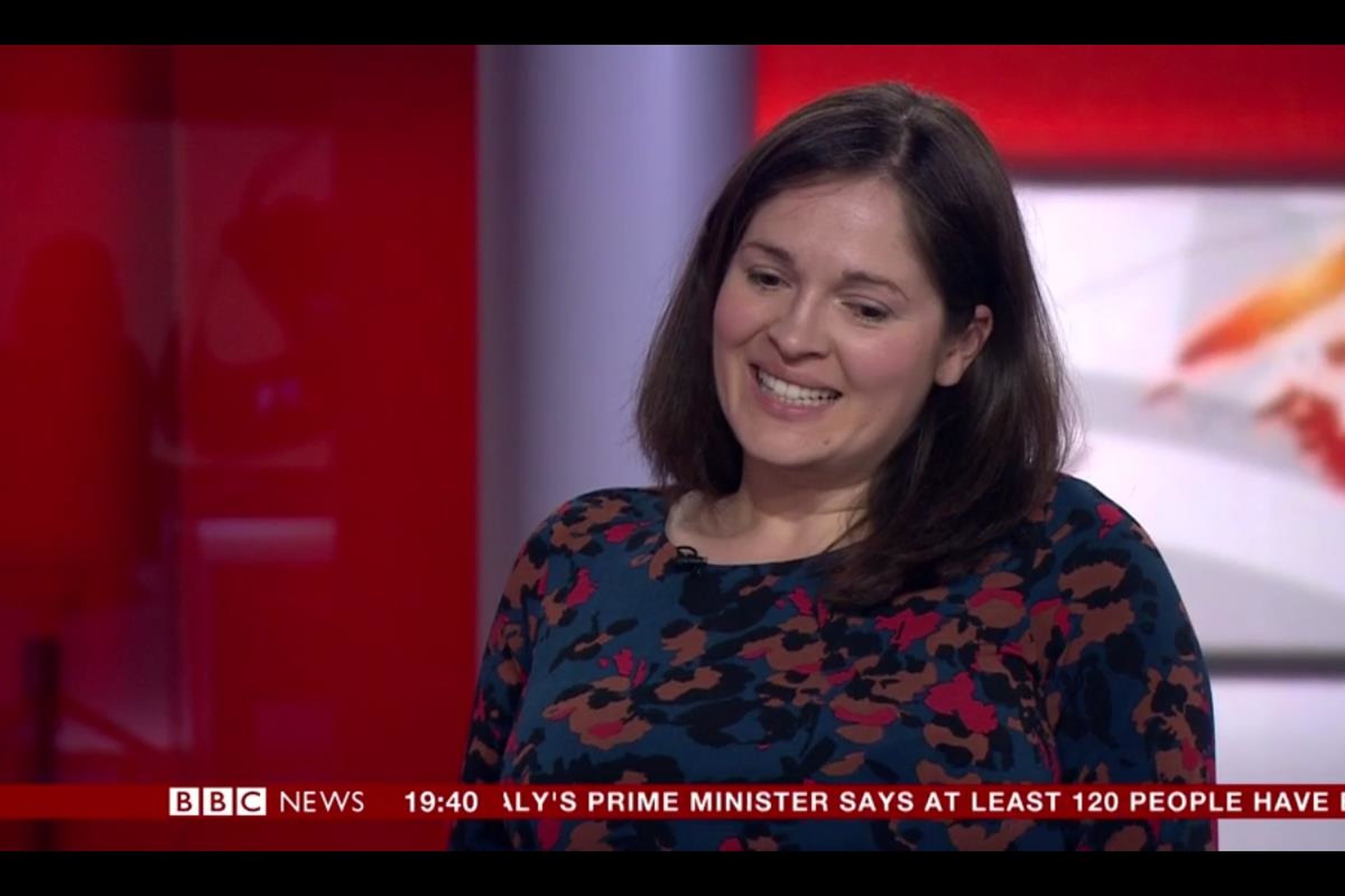 Theos director Elizabeth Oldfield on BBC News