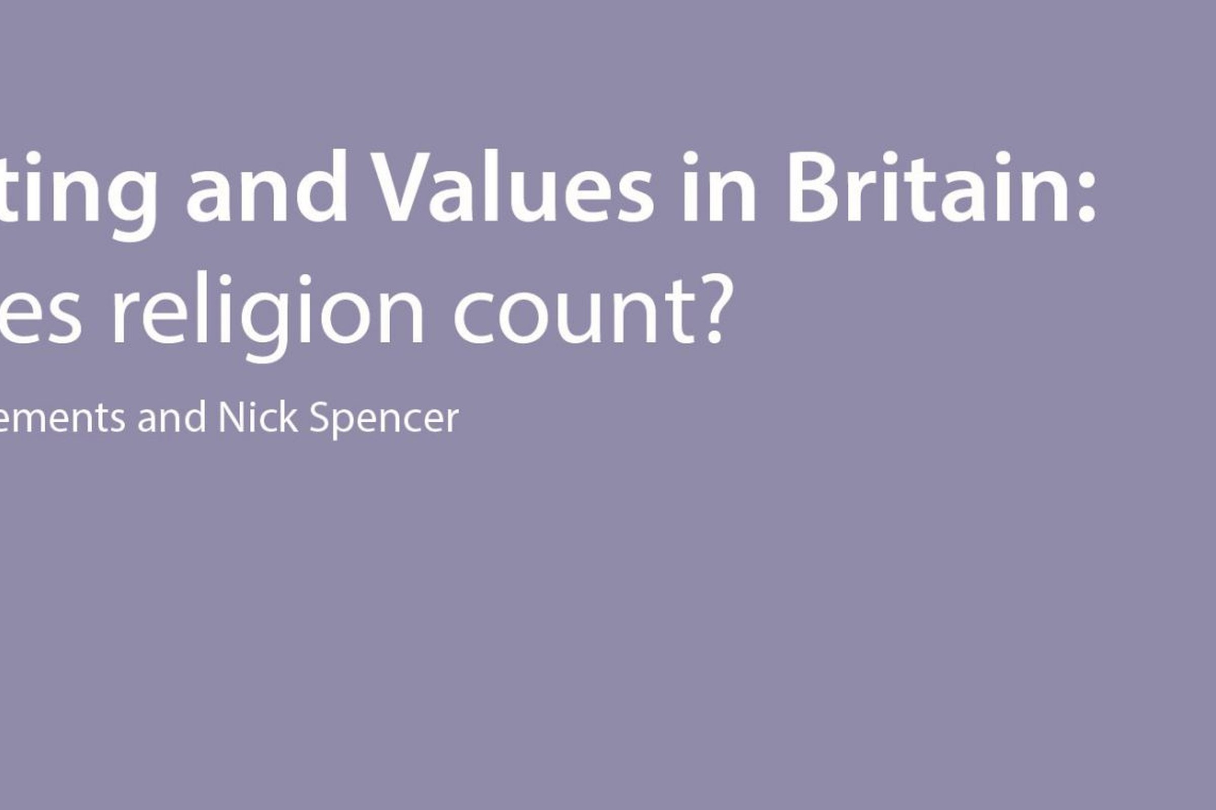 Voting and values: does religion count?